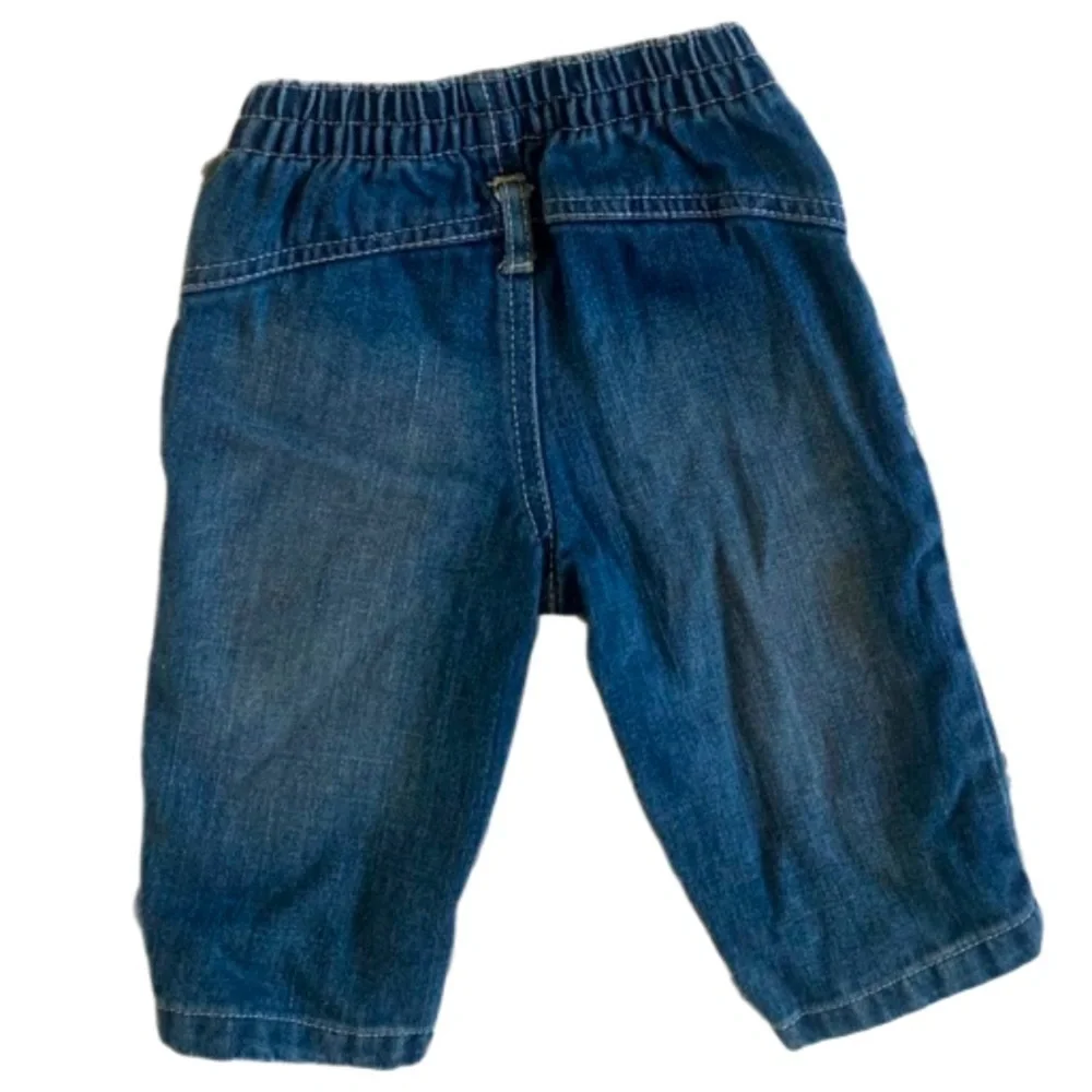 Calvin Klein Jeans Tan Checkered Button Down with Blue Denim Jeans